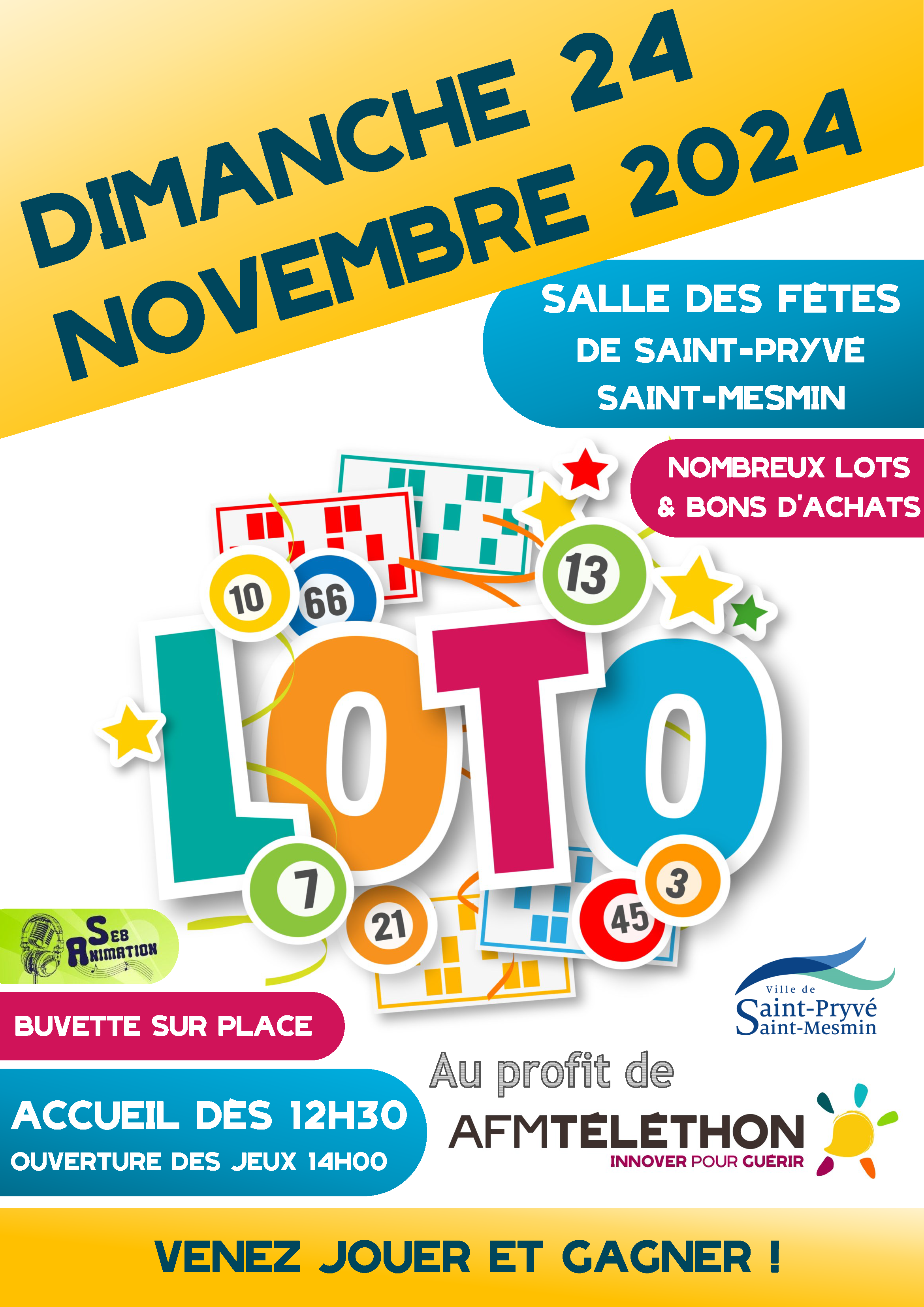 SAINT-PRYVÉ – LES LUMIÈRES DE L’ESPOIR – LOTO – THÉLÉTON