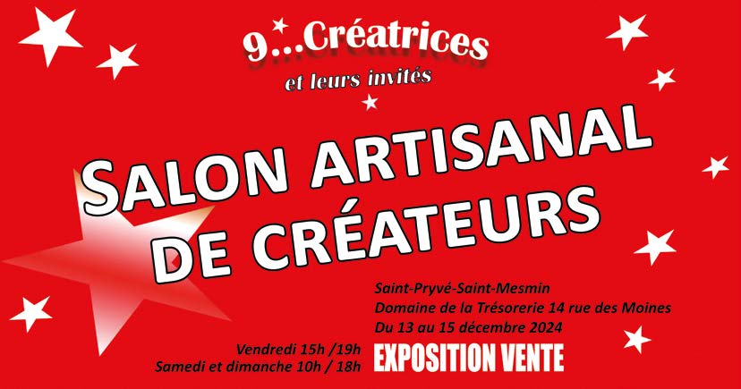 SALON ARTISANAL DE CRÉATEURS AU DOMAINE DE LA TRÉSORERIE